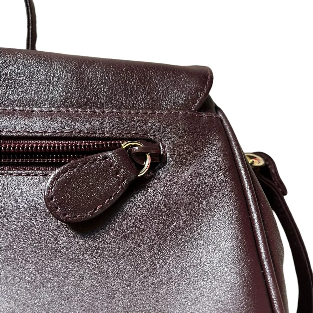 Vintage Etienne Aigner Burgundy Oxblood Leather Crossbody‎ Genuine Leather VTG✅